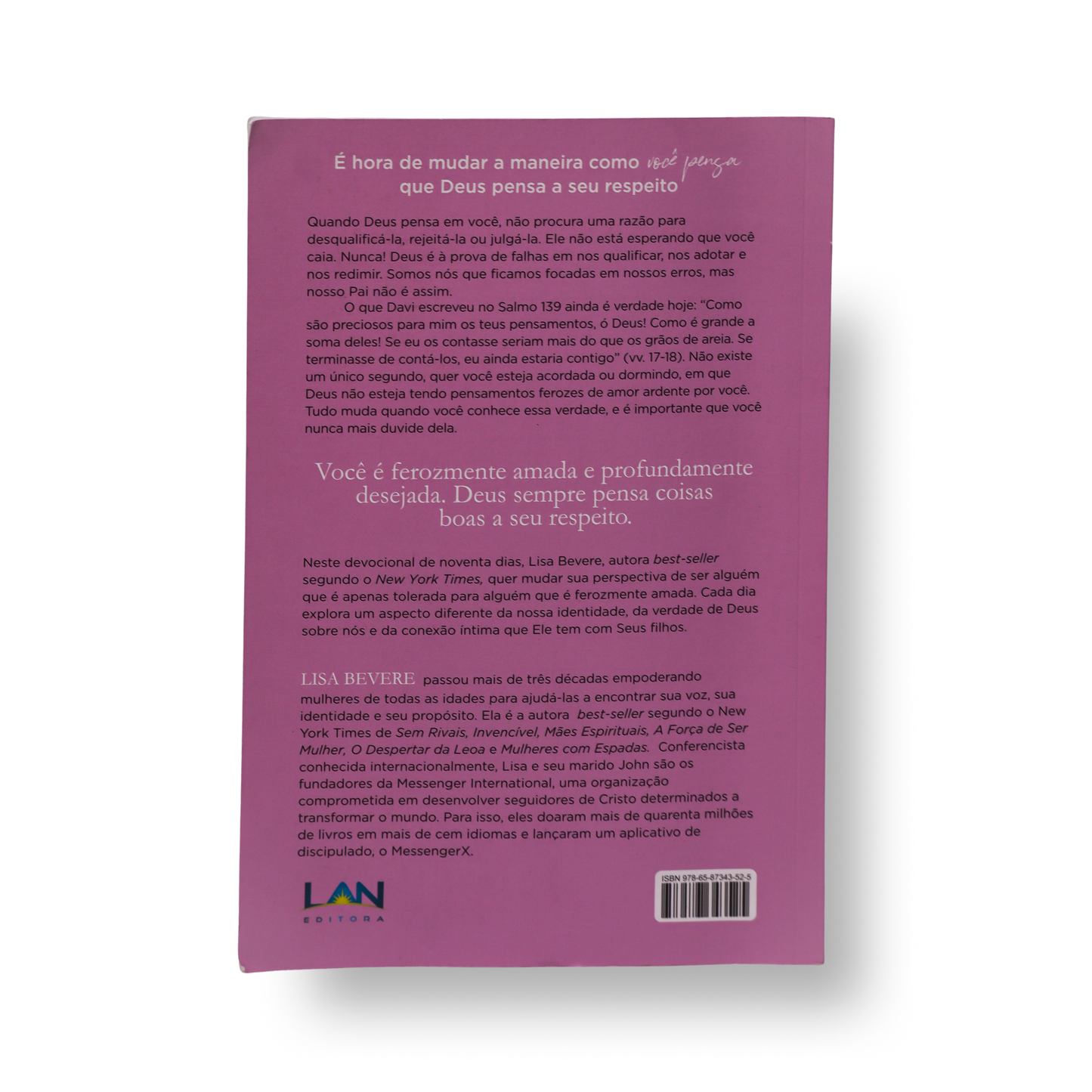 FEROZMENTE AMADA: OS PENSAMENTOS IMPRESSIONANTES DE DEUS A SEU RESPEITO