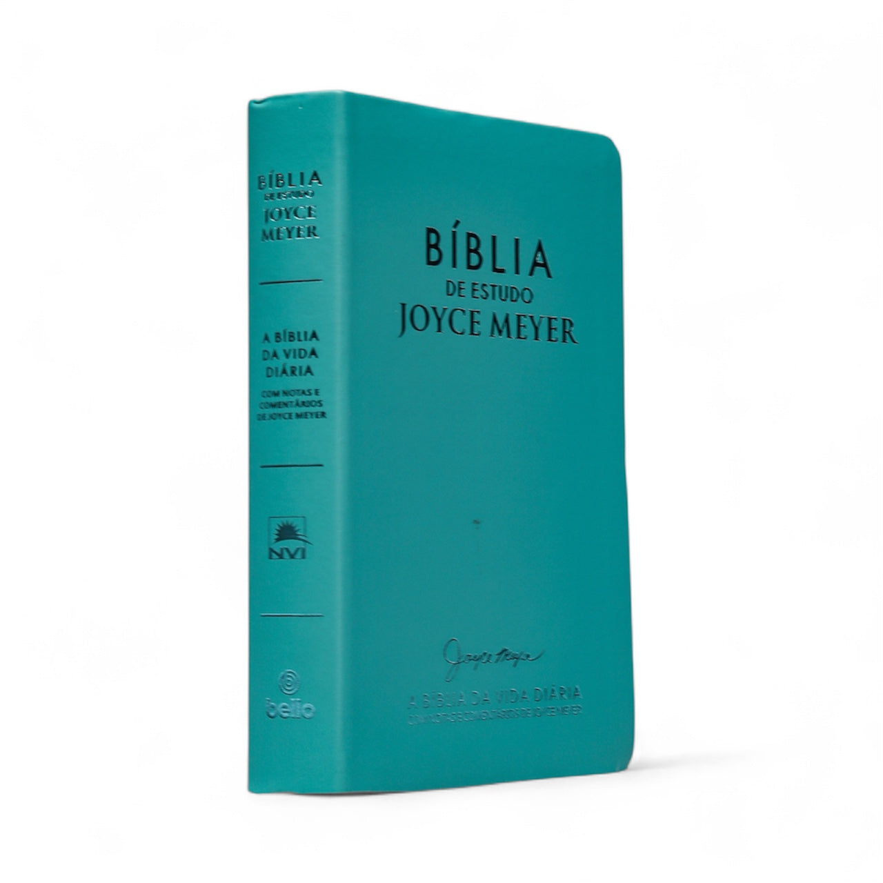 BÍBLIA DE ESTUDO JOYCE MEYER | NVI | LETRA MÉDIA | CAPA AZUL TIFANY