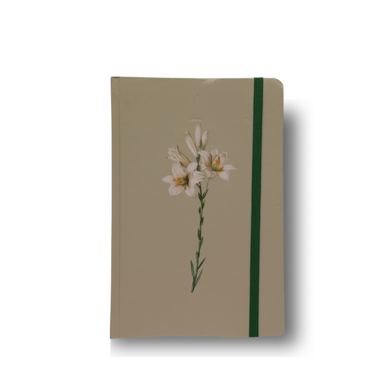 CADERNO MOLESKINE | COM PAUTA | LÍRIOS