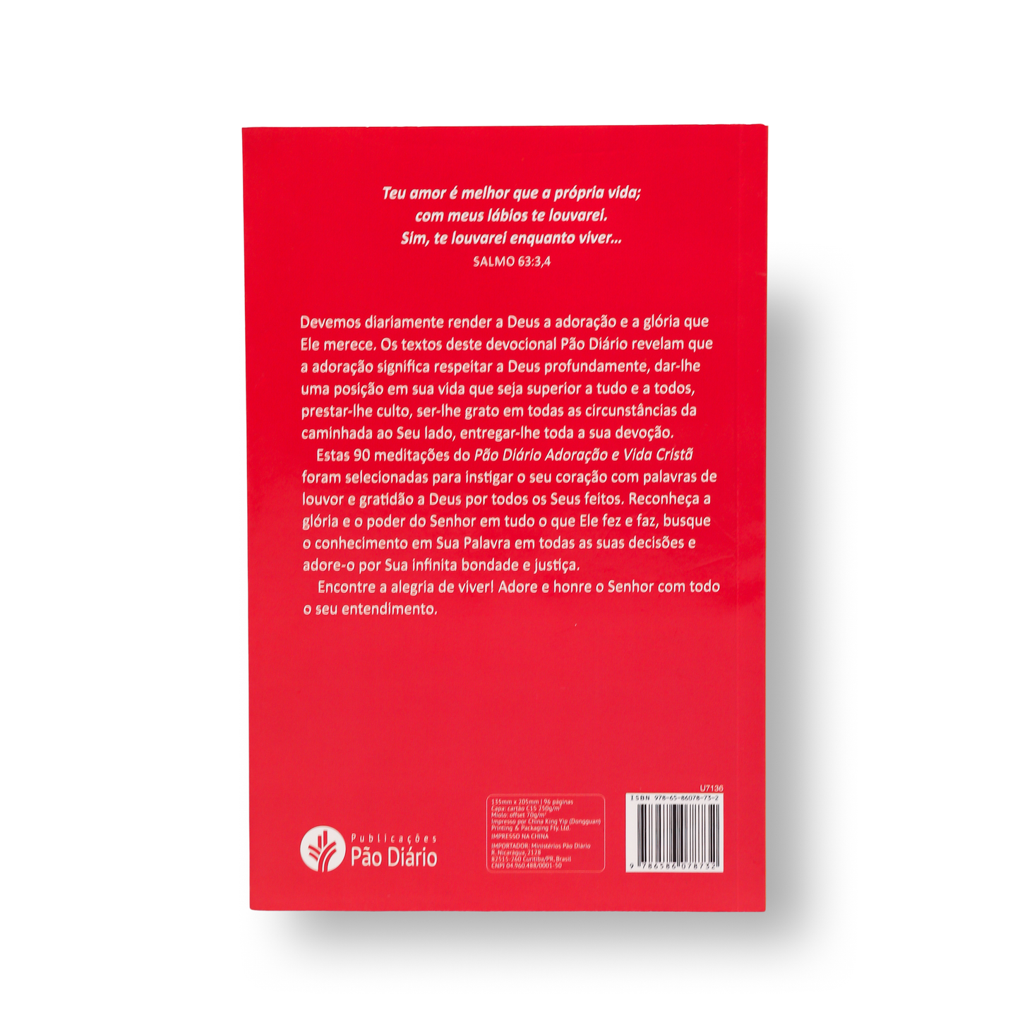 PÃO DIÁRIO – ADORAÇÃO E VIDA CRISTÃ: 90 DEVOCIONAIS TEMÁTICOS