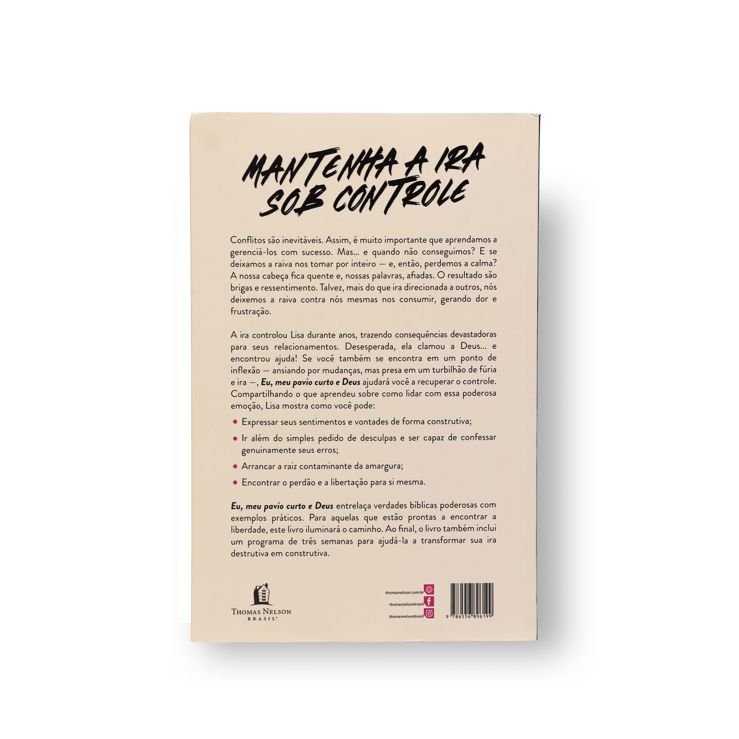 EU, MEU PAVIO CURTO E DEUS – APRENDENDO A IRAR-SE SEM PECAR